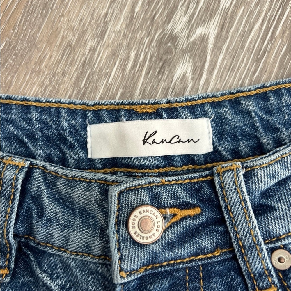 KanCan Ripped Blue Boyfriend Jeans - Picture 3 of 5